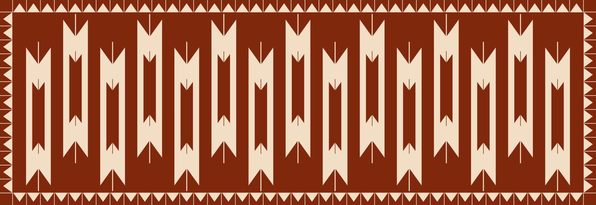 aztec Navajo Oppervlakte tapijt patroon. etnisch traditioneel zuidwesten meetkundig patroon gebruik voor tapijt, tapijt, tapijtwerk, mat, tafel loper, enz. etnisch boho zuidwesten patroon verdieping tapijt kleding stof ontwerp. vector