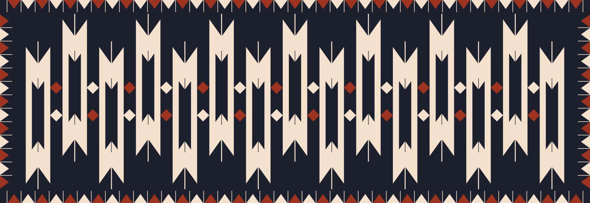 aztec Navajo Oppervlakte tapijt patroon. etnisch kleurrijk zuidwesten meetkundig patroon gebruik voor tapijt, tapijt, tapijtwerk, mat, tafel loper, enz. etnisch boho zuidwesten patroon verdieping tapijt kleding stof ontwerp. vector