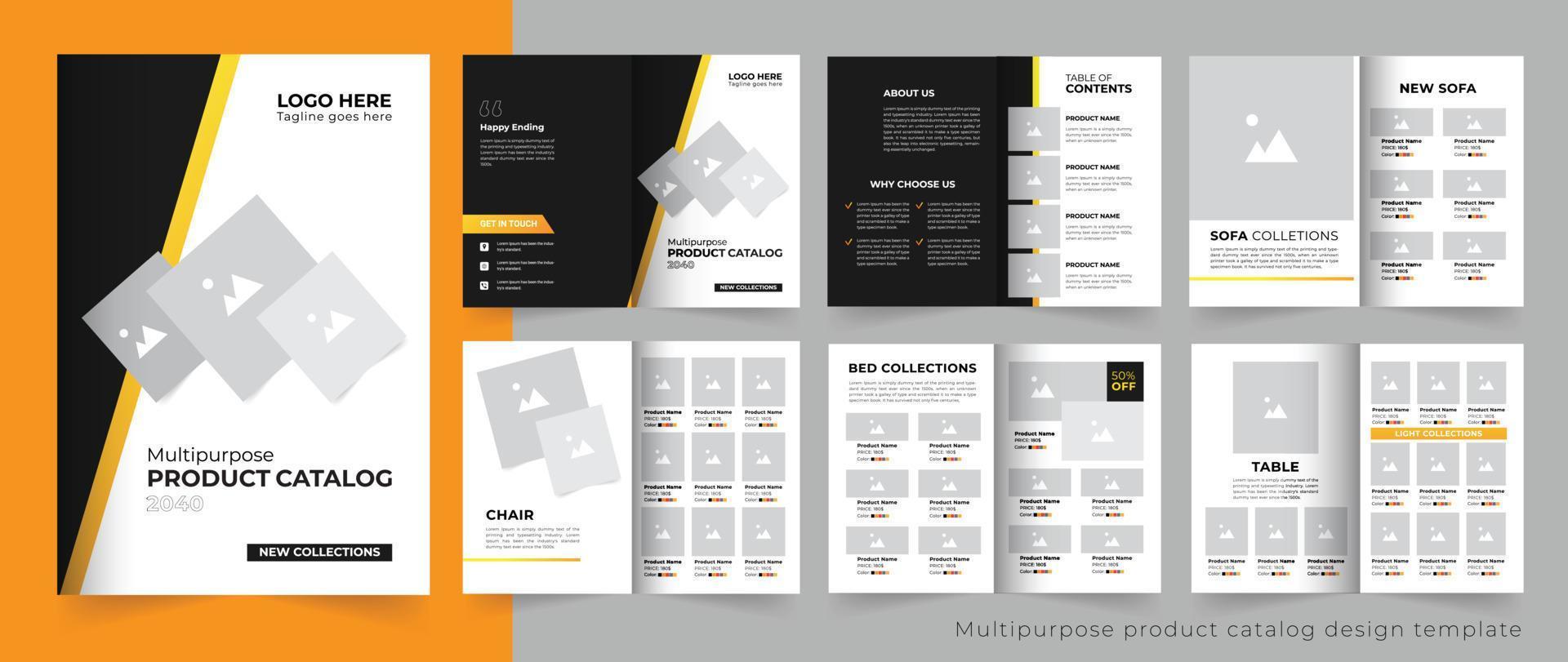 multipurpose Product catalogus of catalogus ontwerp vector