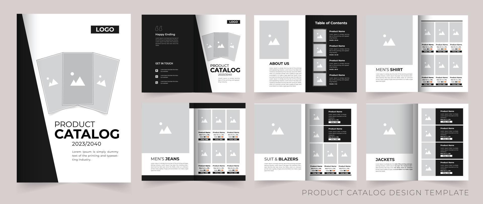Product catalogus ontwerp voor uw bedrijf vector