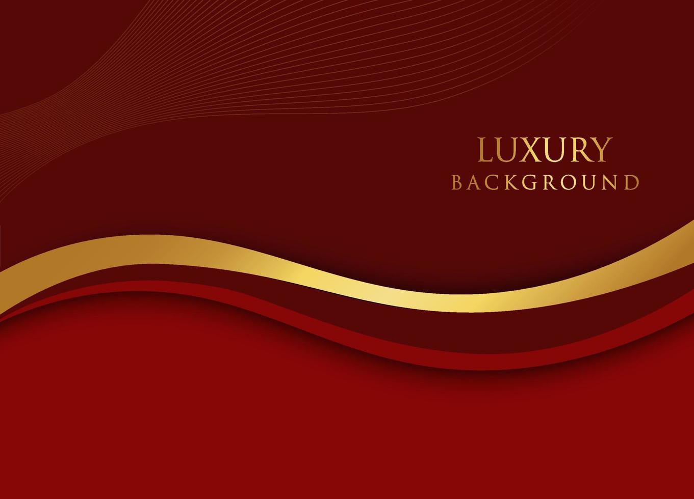 luxe achtergrond goud en rood kleur vector