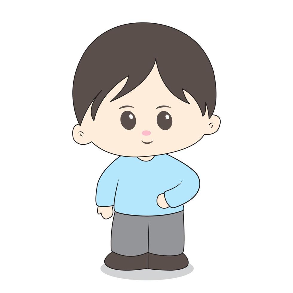 schattig chibi karakter vector