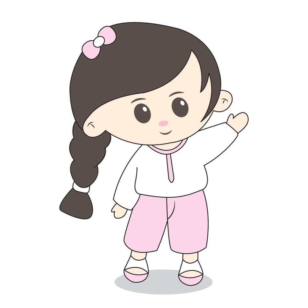 schattig chibi karakter vector