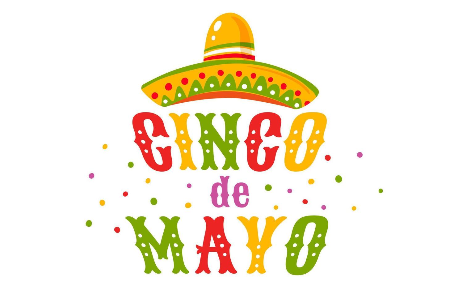 vector poster voor cinco de mayo festival. illustratie van voor cinco de mayo in sombrero.