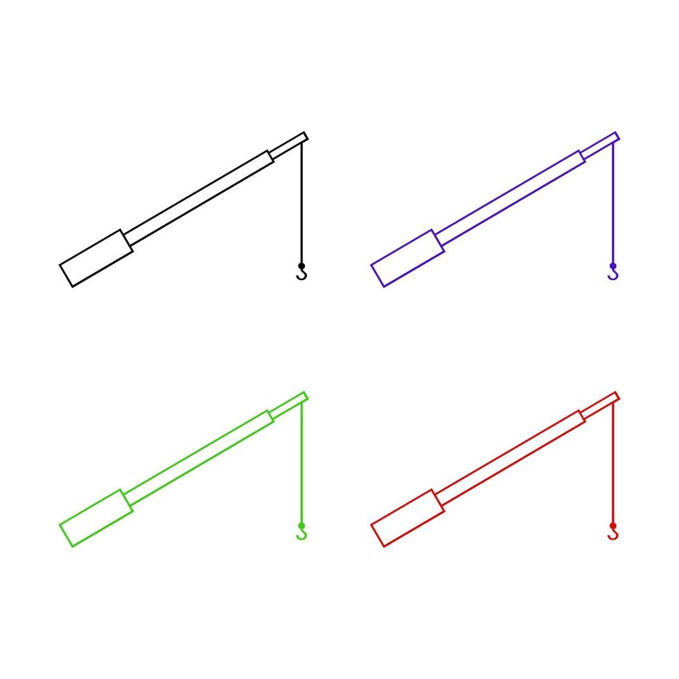 hengel ingesteld op witte achtergrond vector