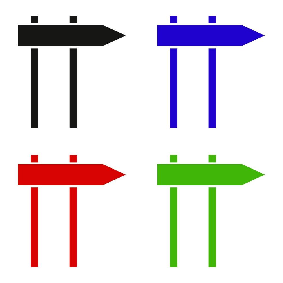 verkeersbord ingesteld op witte achtergrond vector