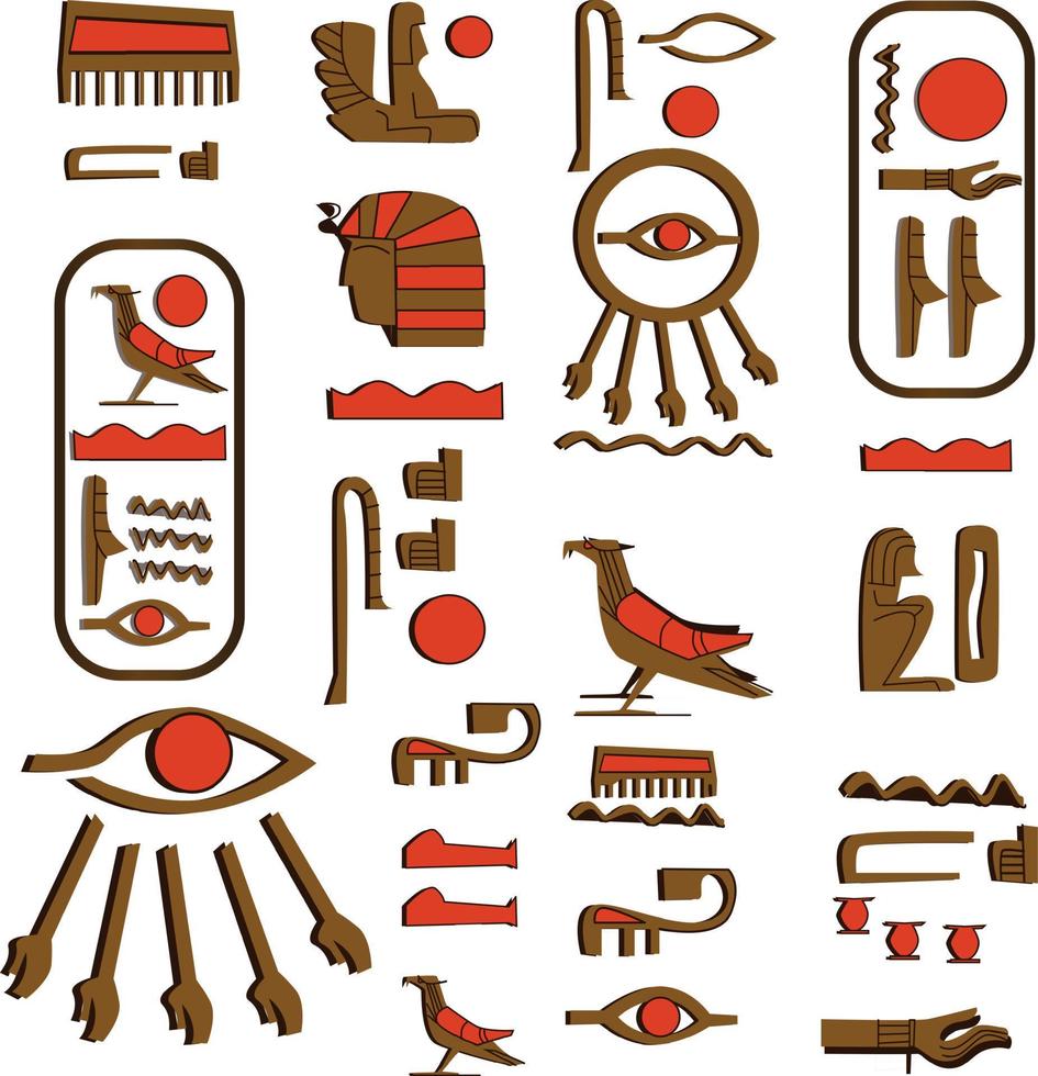 oude Egypte papyrus rol tekenfilm vector