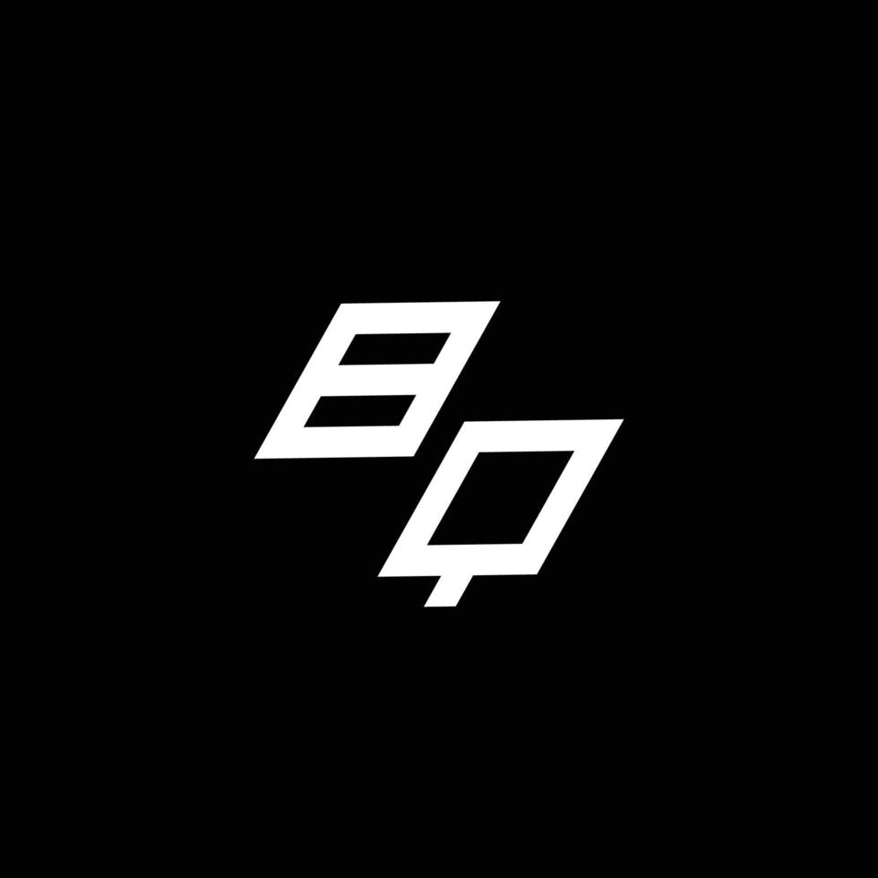 bq logo monogram met omhoog naar naar beneden stijl modern ontwerp sjabloon vector