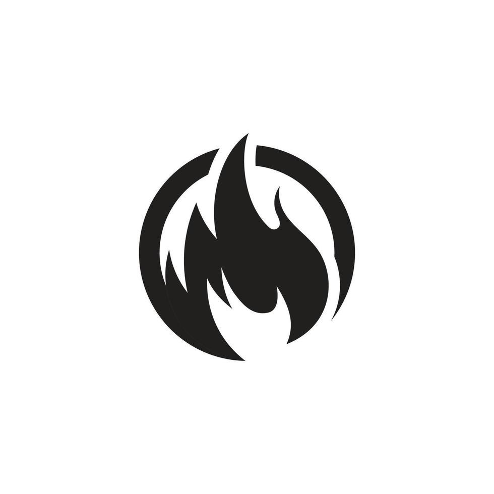 vuur vlam vector illustratie ontwerp