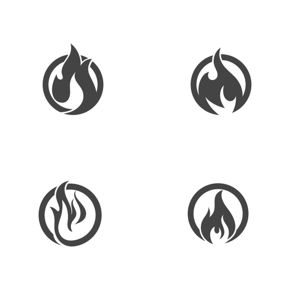 vuur vlam vector illustratie ontwerp