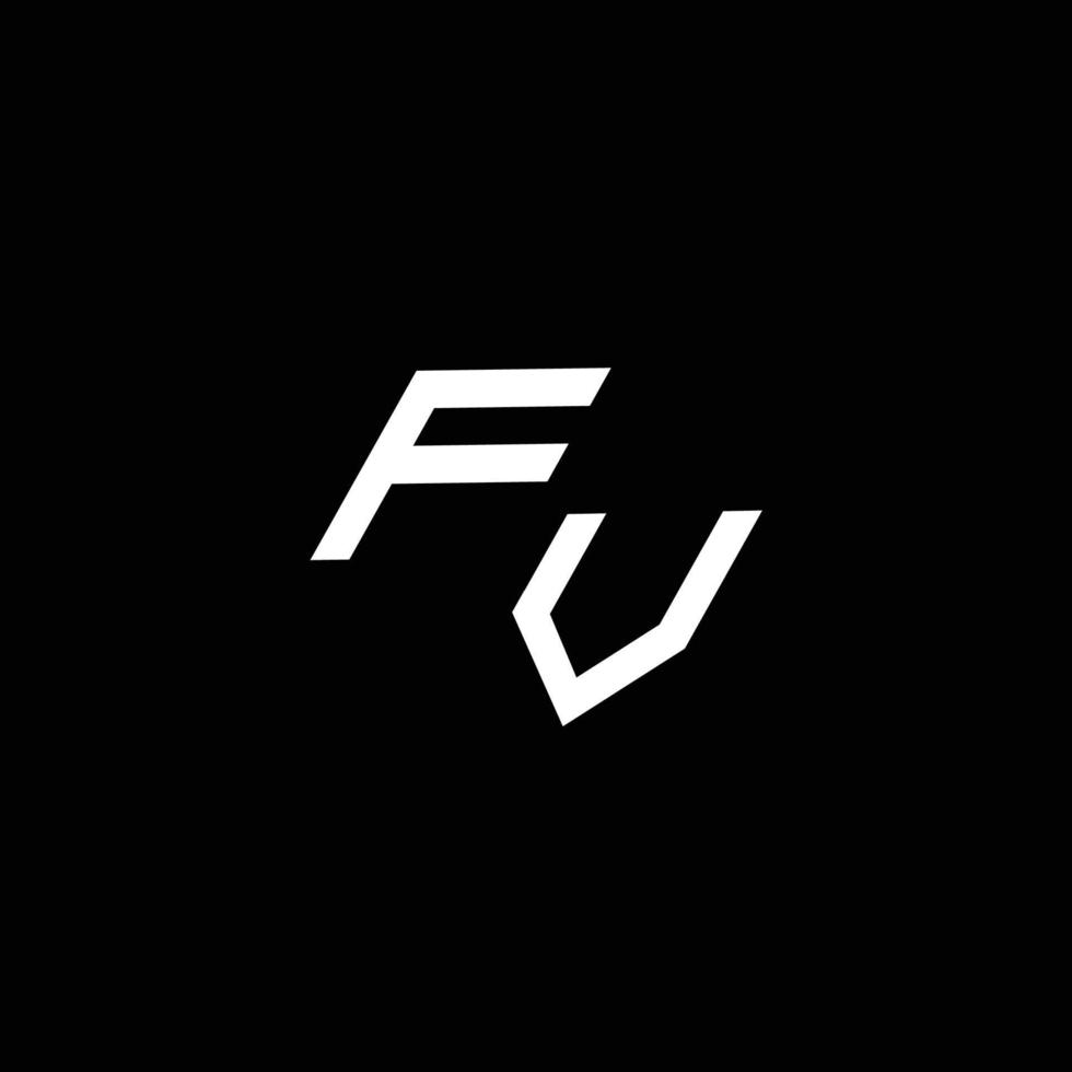 fv logo monogram met omhoog naar naar beneden stijl modern ontwerp sjabloon vector