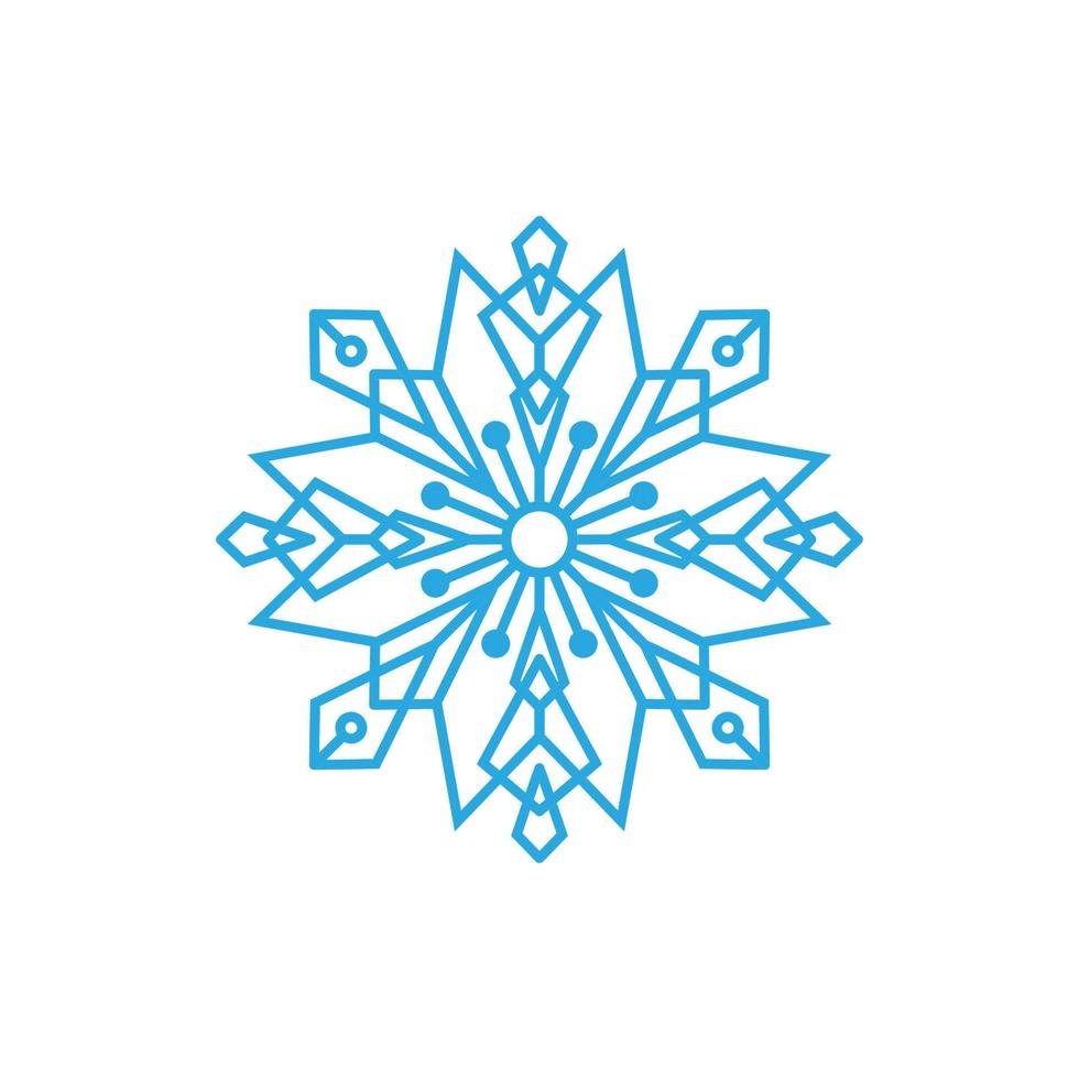sneeuwvlokken stijl ontwerp illustratie vector