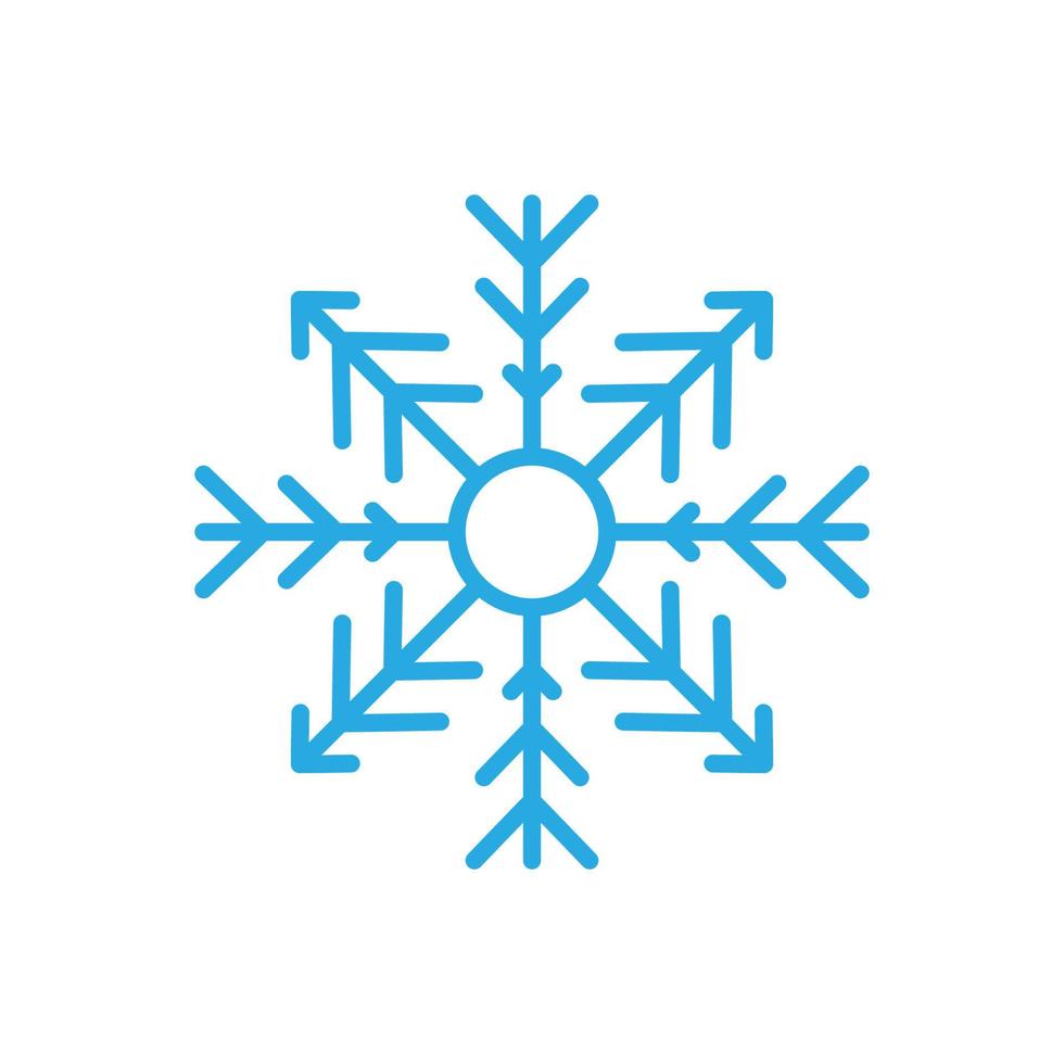 sneeuwvlokken stijl ontwerp illustratie vector