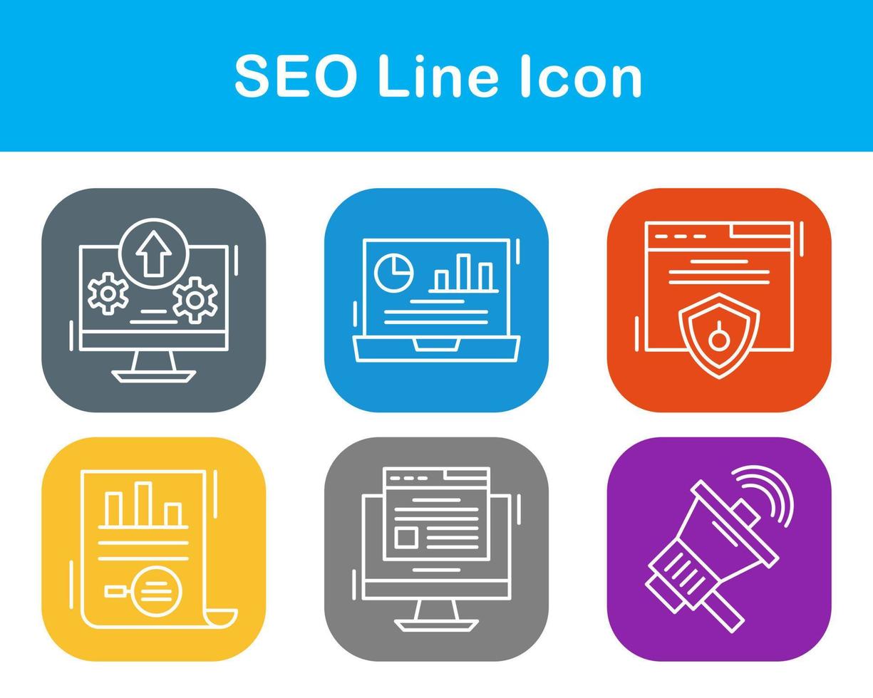 seo vector icoon reeks