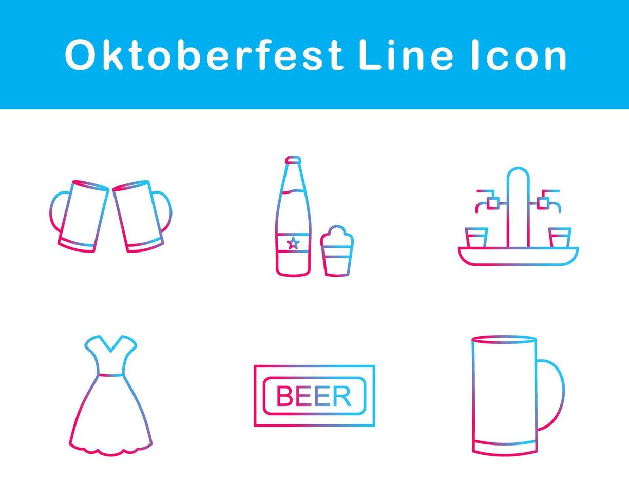 oktoberfeest vector icoon reeks