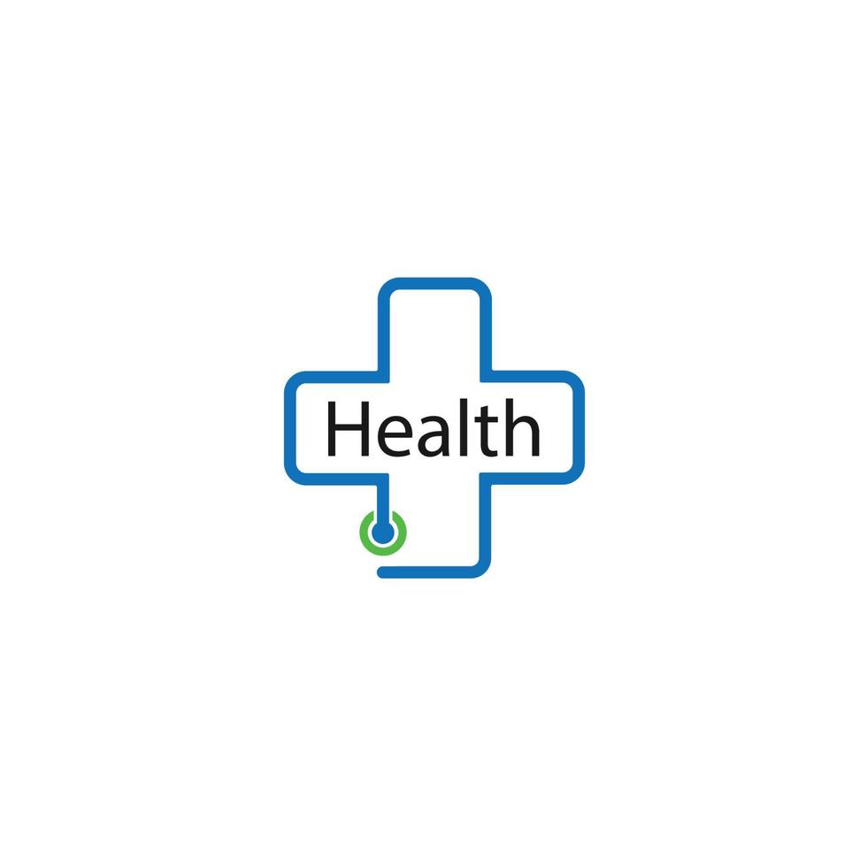 Gezondheid dokter logo medisch zorg bedrijf vector