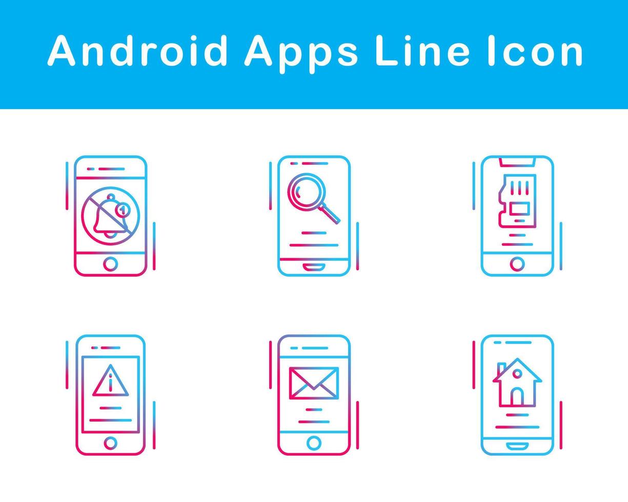 android apps vector icoon reeks