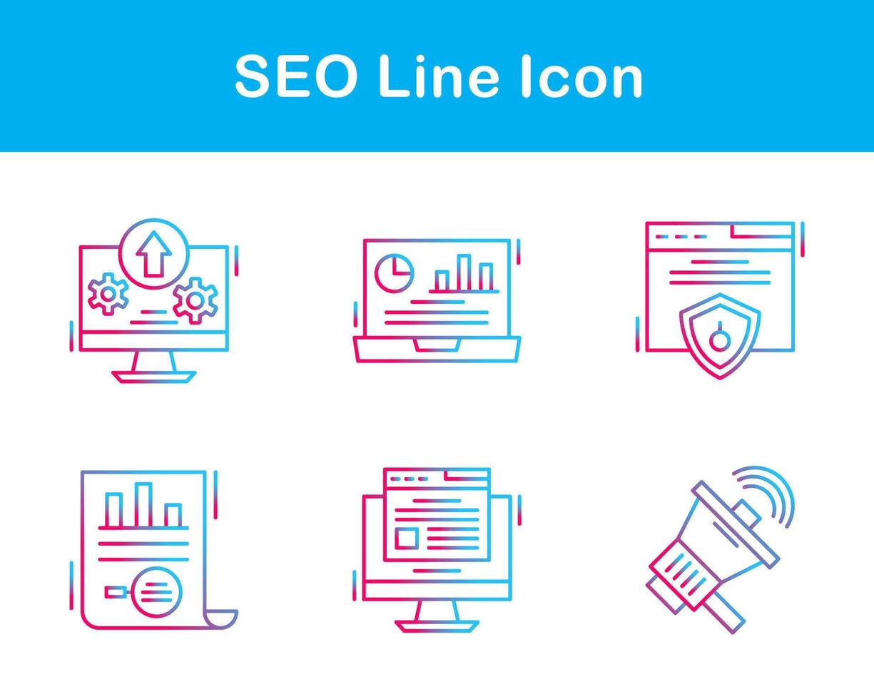 seo vector icoon reeks