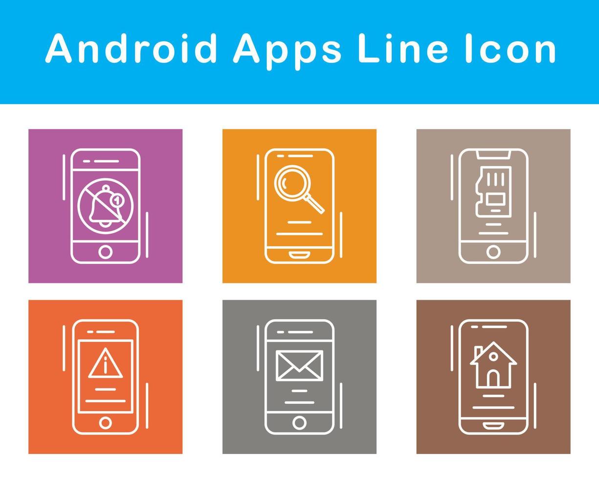 android apps vector icoon reeks