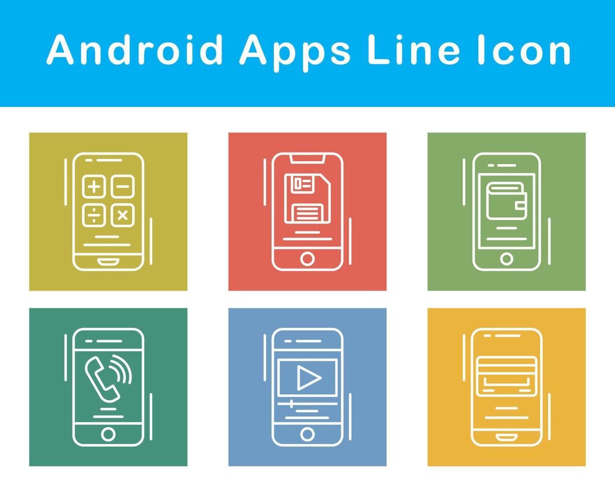 android apps vector icoon reeks