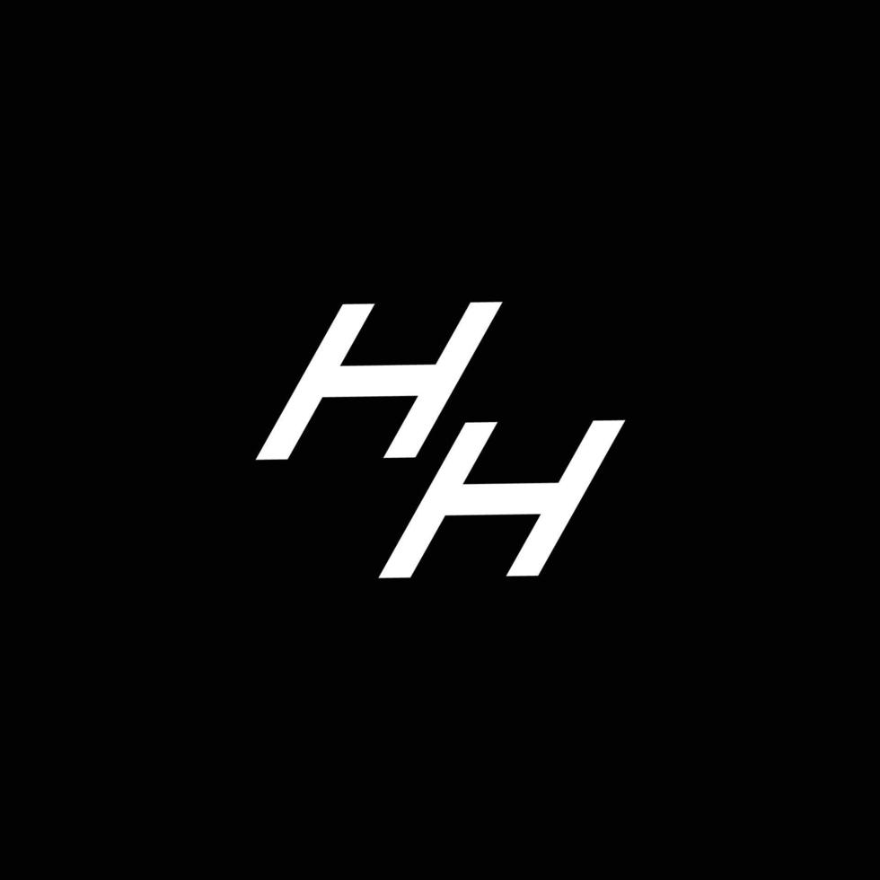 hh logo monogram met omhoog naar naar beneden stijl modern ontwerp sjabloon vector