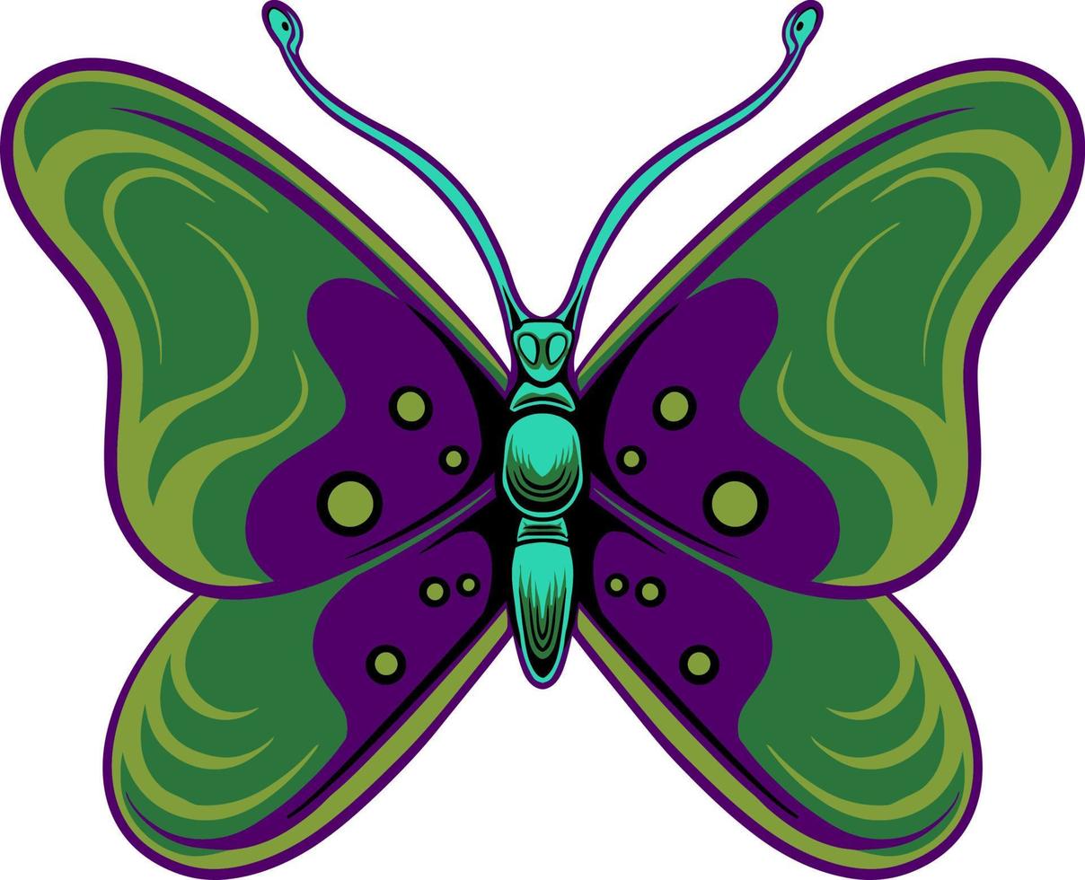 mooi vlinder vector ontwerp voor elementen, kleur bewerkbare