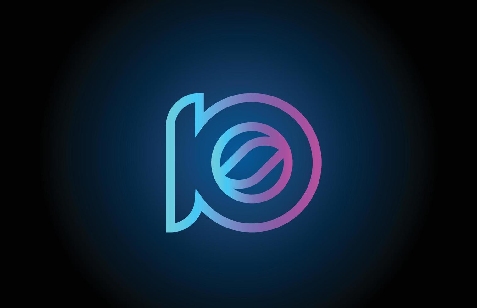 roze lijn 10 aantal logo icoon ontwerp. creatief sjabloon voor bedrijf en bedrijf vector