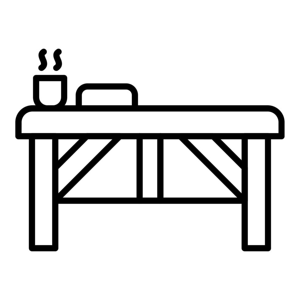spa bed icoon stijl vector
