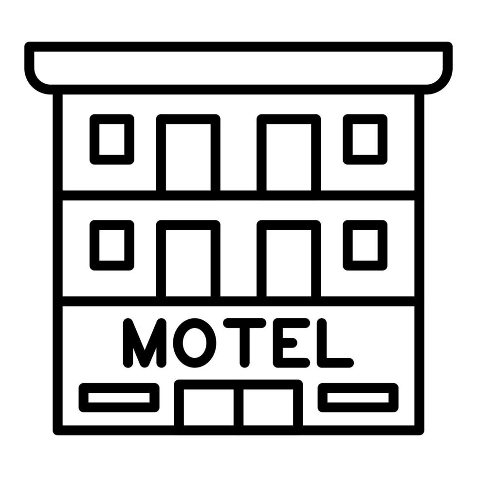 motel icoon stijl vector