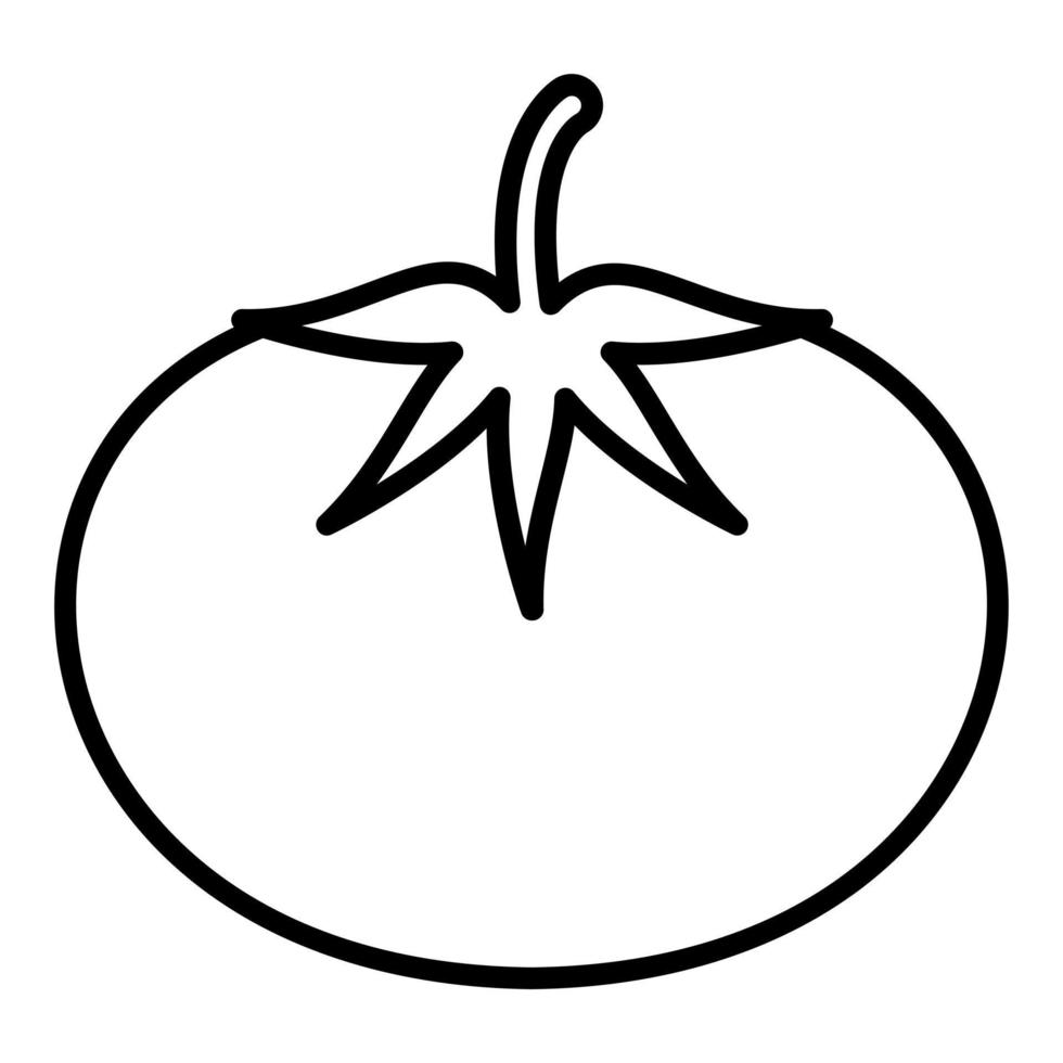 tomate icoon stijl vector