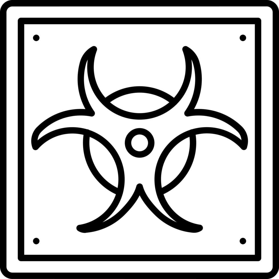 biohazard icoon stijl vector