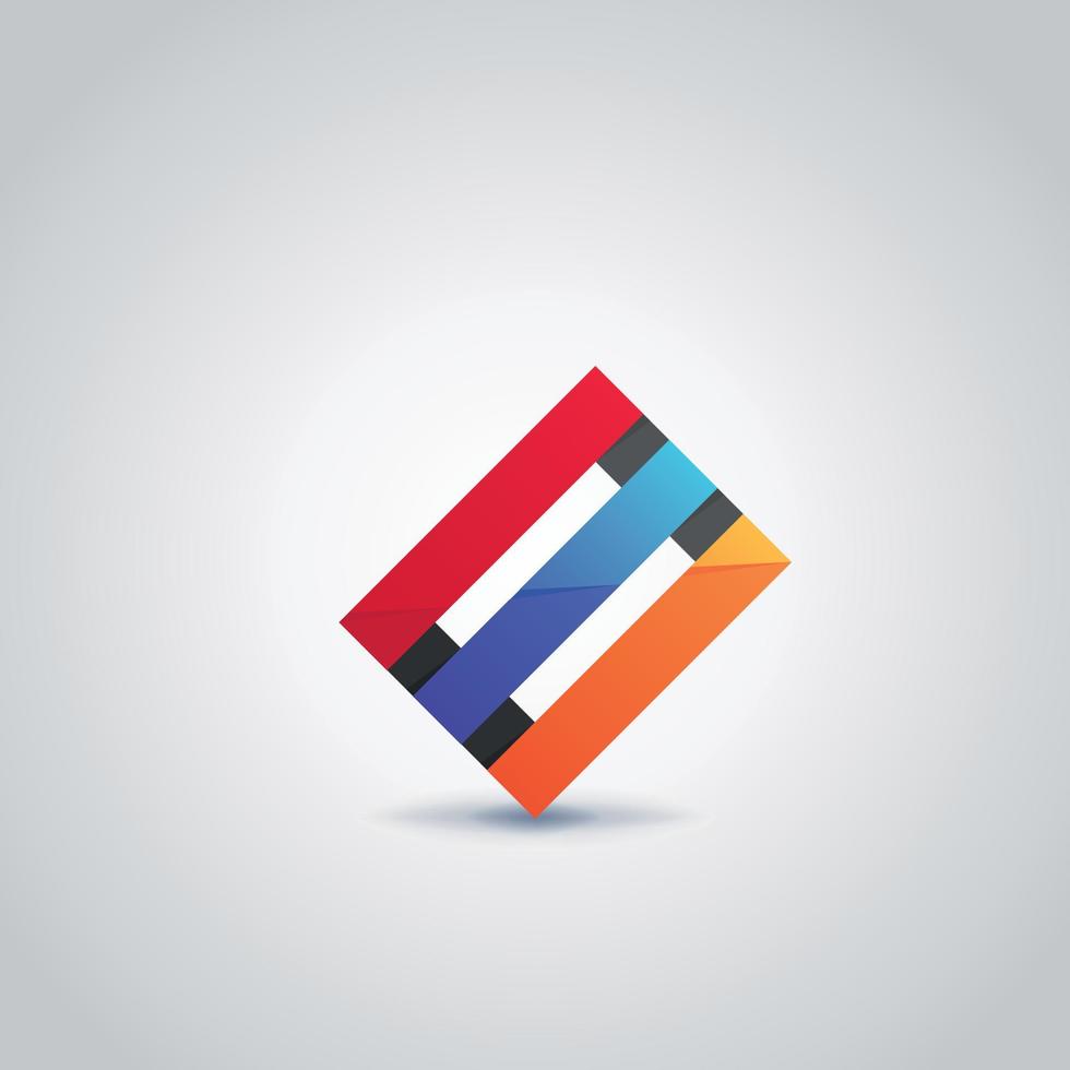 abstract logo Aan een grijs achtergrond. vector illustratie