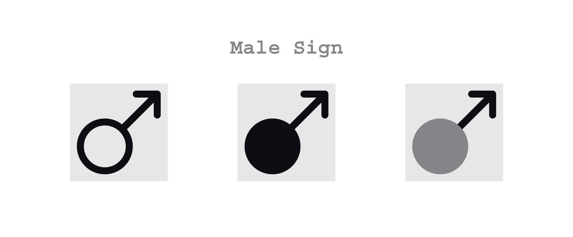 mannetje teken pictogrammen reeks vector