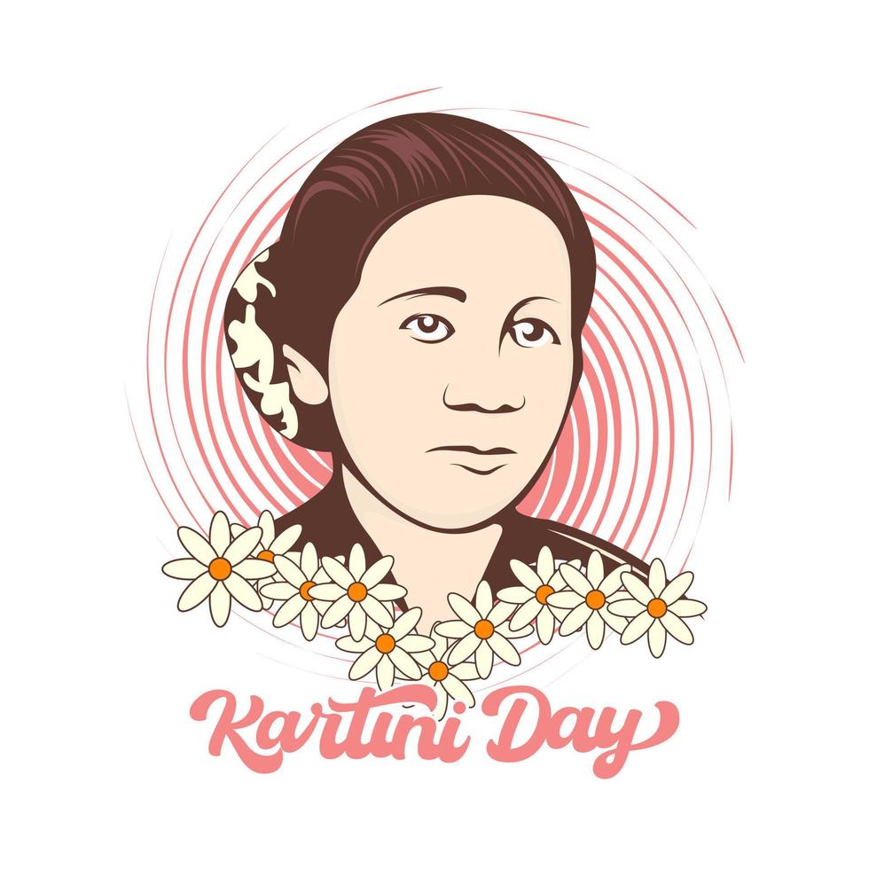 kartini dag is gevierd Aan vector illustratie