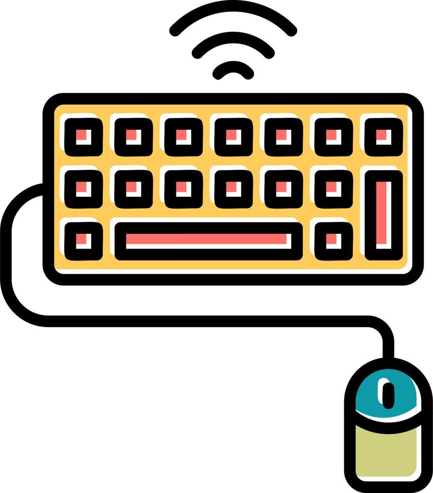 toetsenbord en muis vector icoon