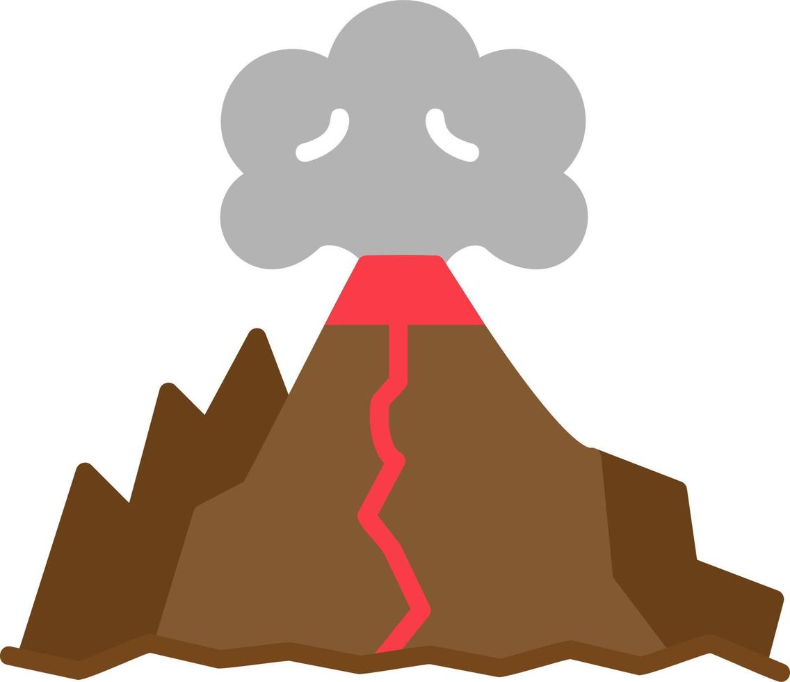 vulkaan vector icoon