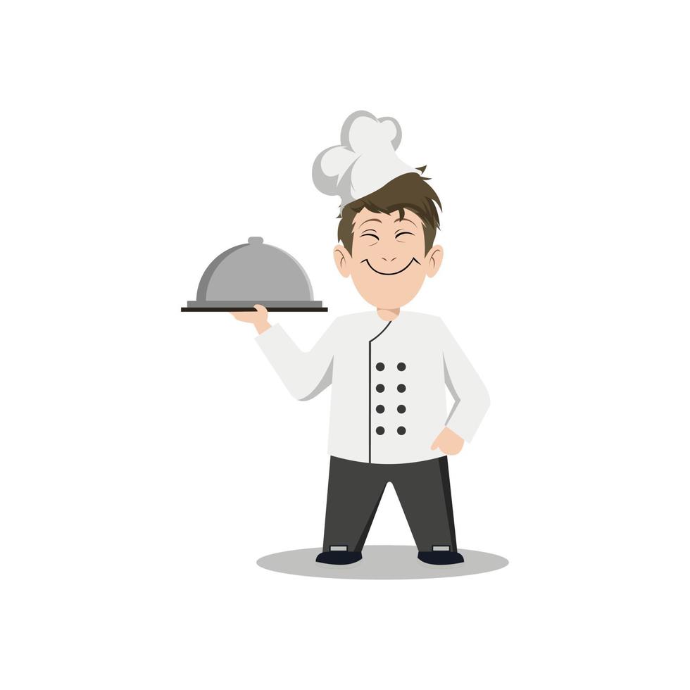 illustratie vector grafische chef-kok Characterdesign