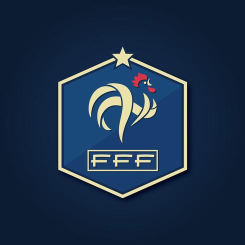 Franse voetbal-badge vector