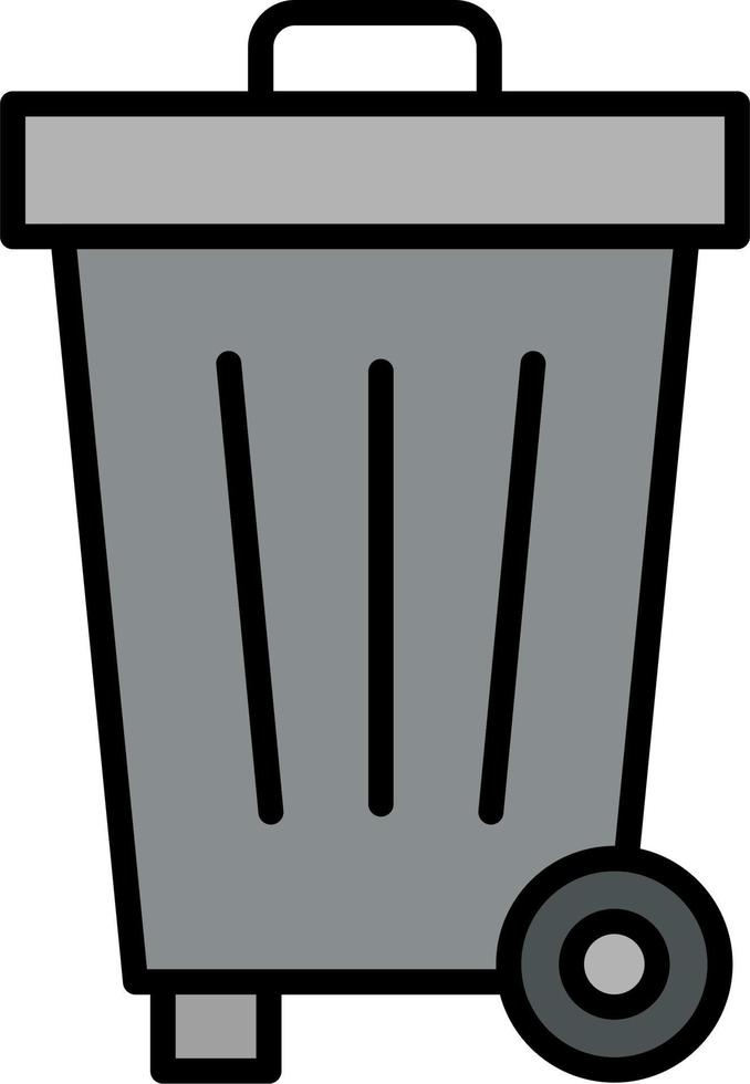 prullenbak vector pictogram