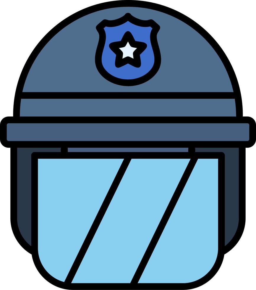 Politie helm vector icoon