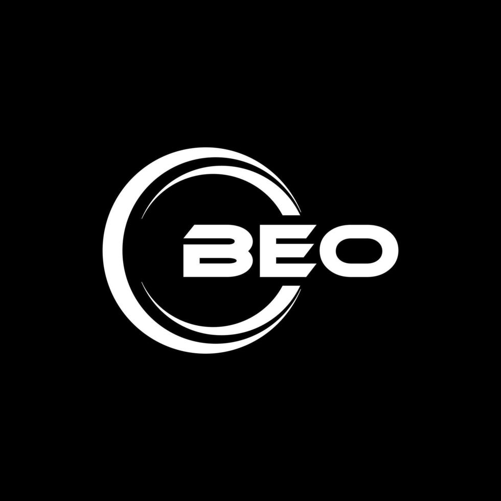 beo brief logo ontwerp in illustratie. vector logo, schoonschrift ontwerpen voor logo, poster, uitnodiging, enz.