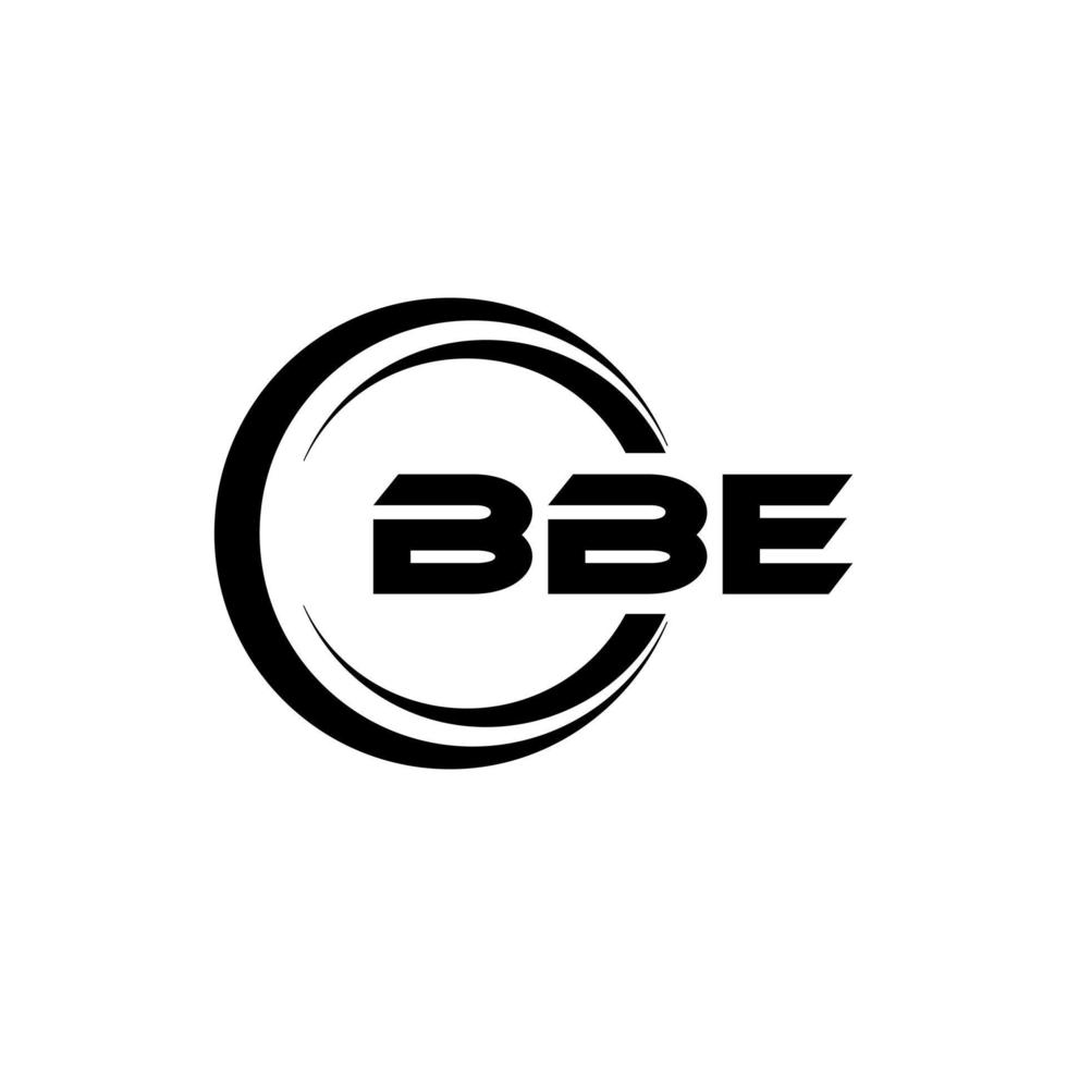 bbe brief logo ontwerp in illustratie. vector logo, schoonschrift ontwerpen voor logo, poster, uitnodiging, enz.