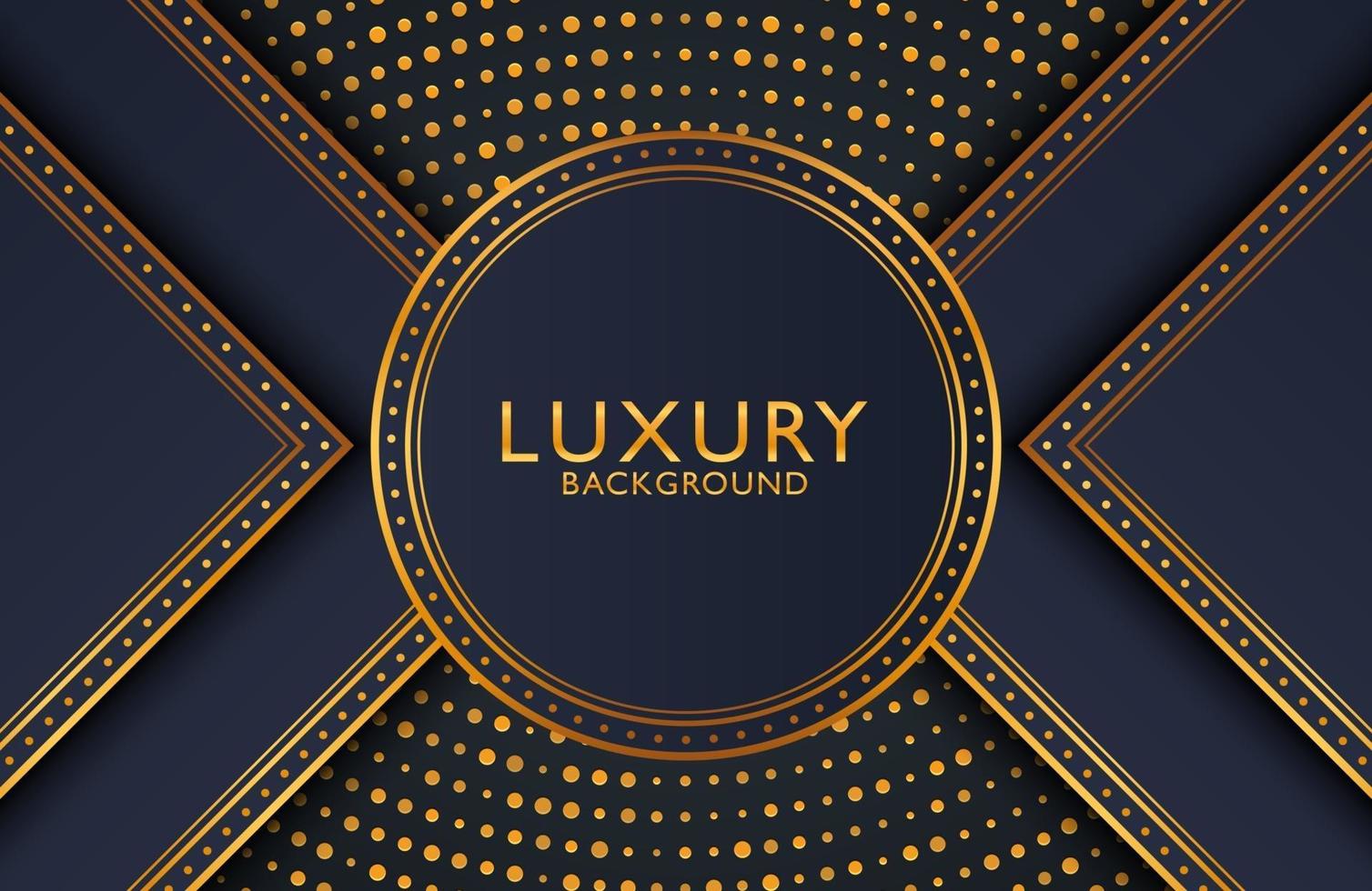 luxe elegante achtergrond met gouden element op donkere ondergrond. lay-out van de bedrijfspresentatie vector