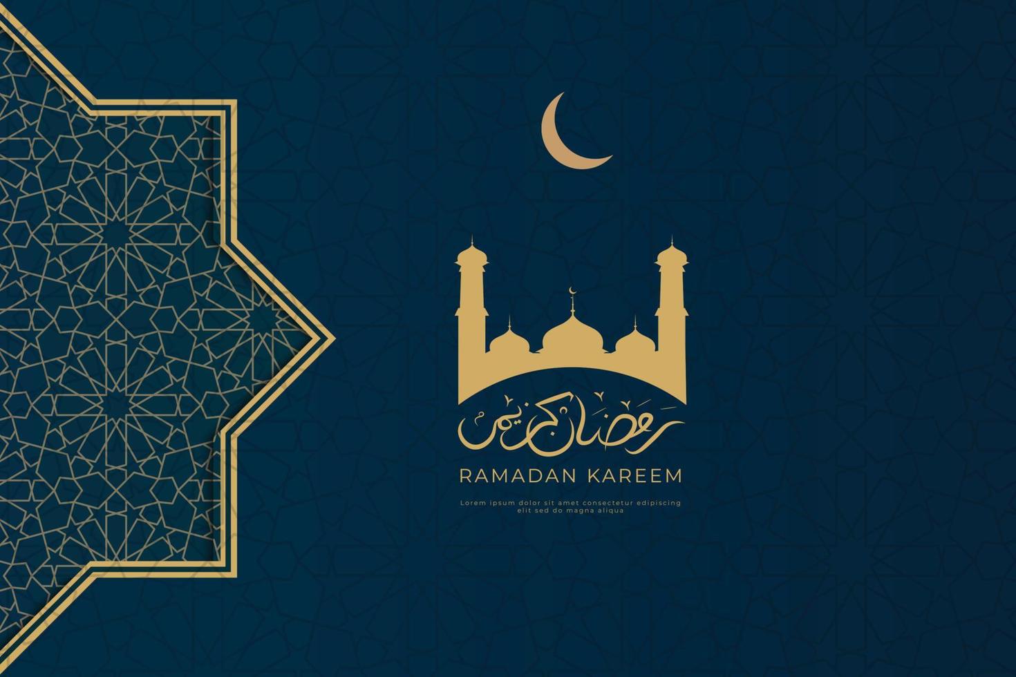 ramadan kareem sjabloon achtergrond vector