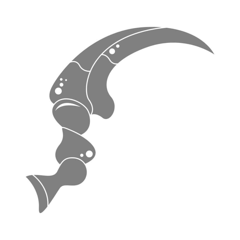 dier klauw icoon logo ontwerp vector