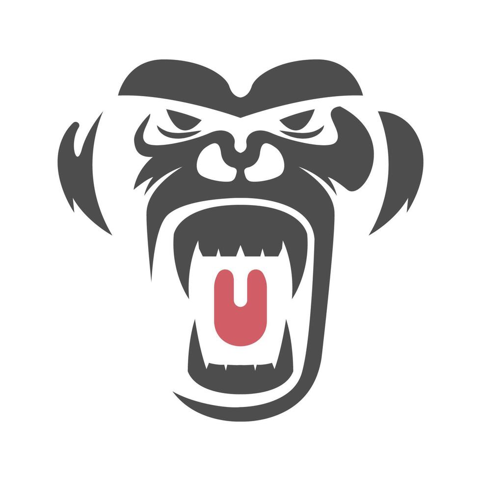 gorilla logo icoon ontwerp vector