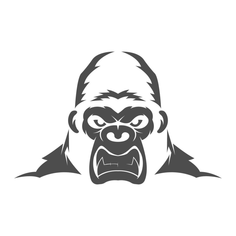 gorilla logo icoon ontwerp vector
