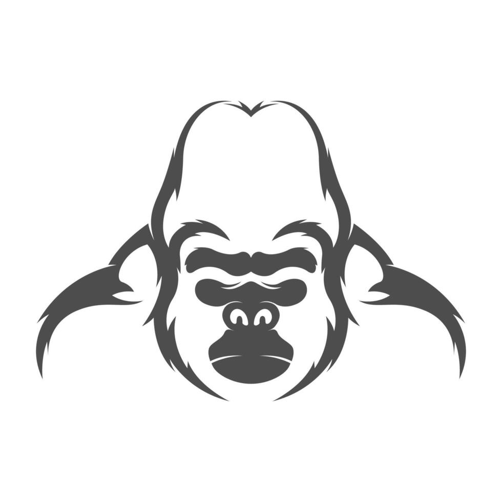 gorilla logo icoon ontwerp vector