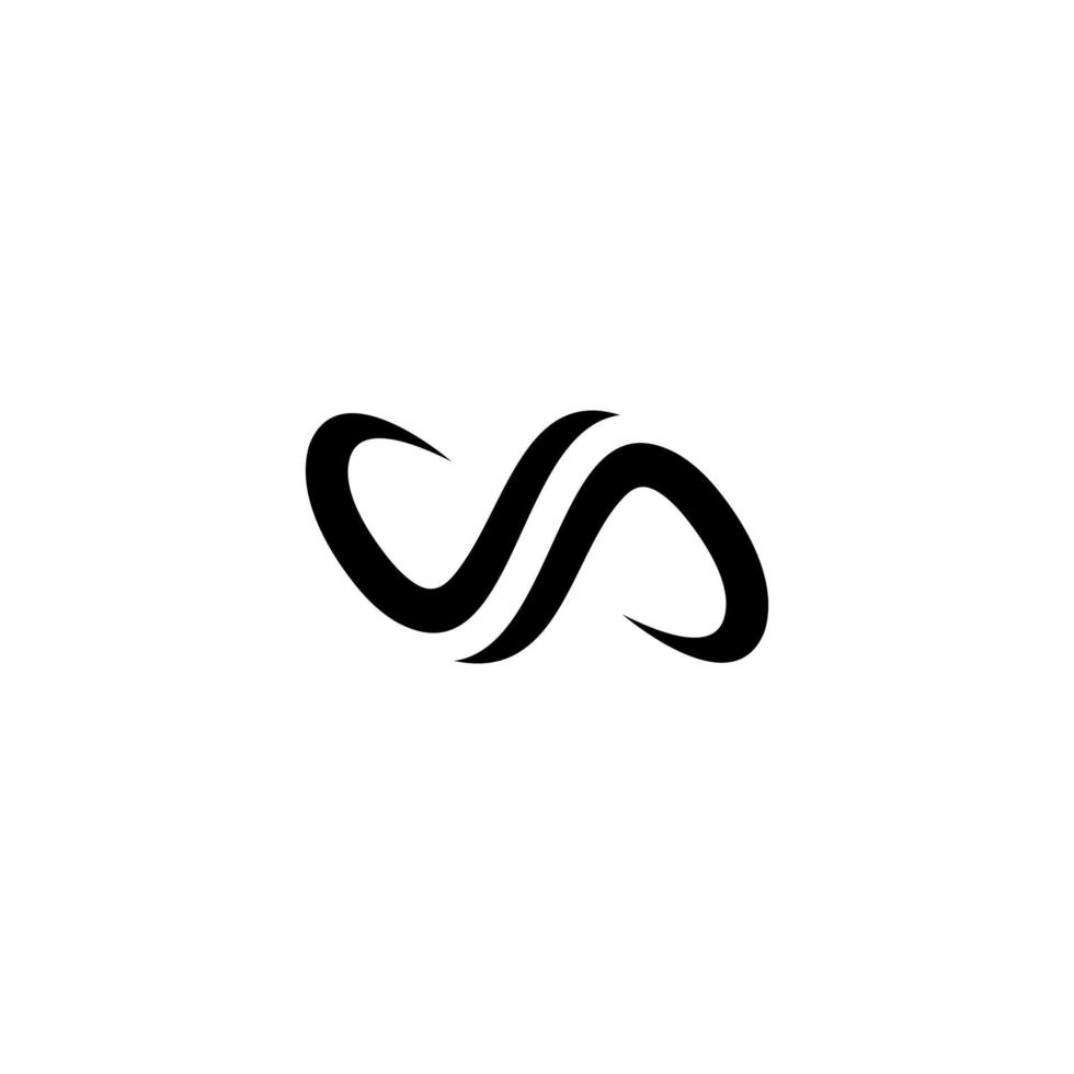 g en s brieven zakelijke elegant oneindigheid vorm blauw paars logo ontwerp vector