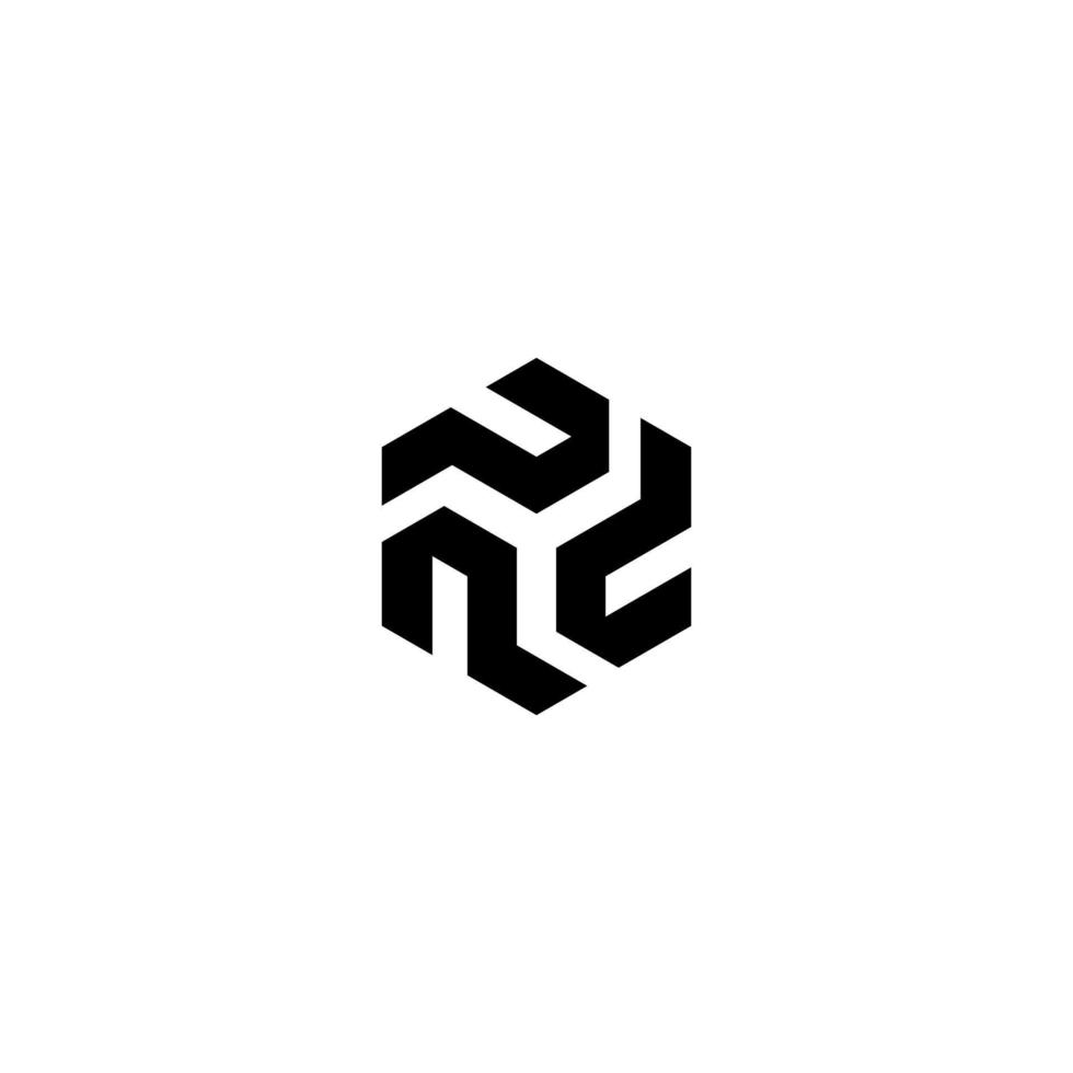 modern brief p logo. 3 brieven p gecombineerd met een zeshoek symbool in een nieuw logo dat is uniek en origineel vector